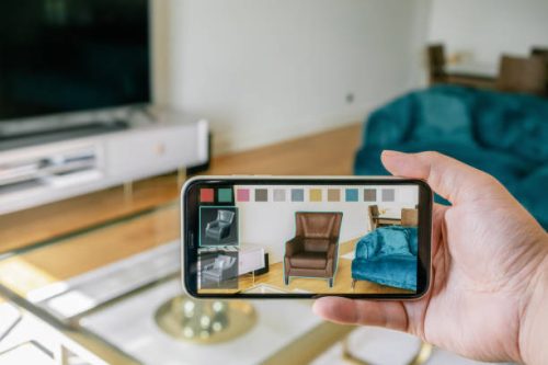 Augmented reality interior designing app.